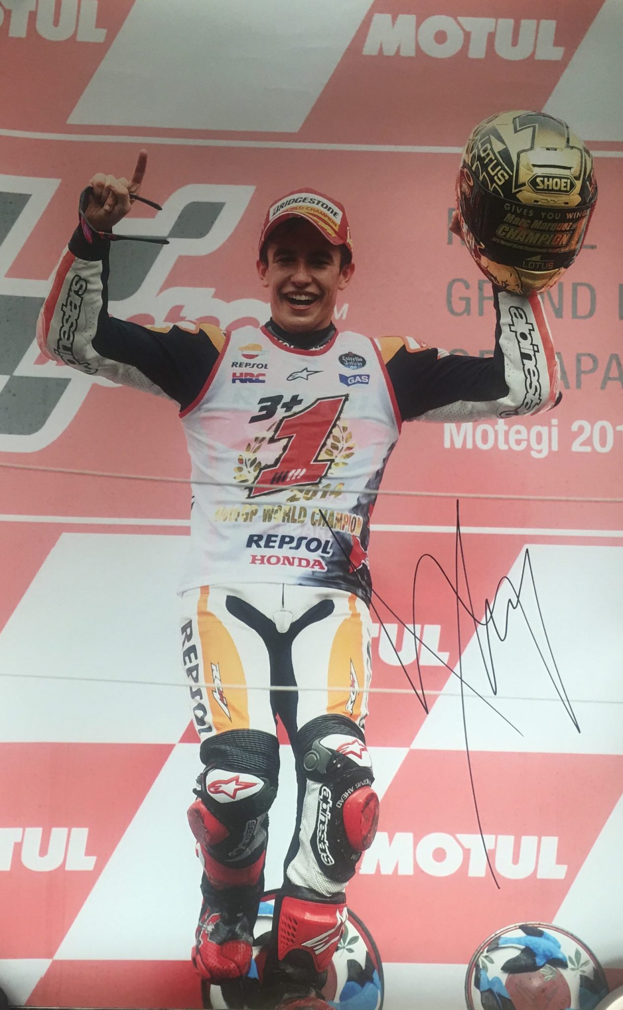 Signed Marc Marquez Moto GP Memorabilia, Shirts, Caps, Visors, Photos