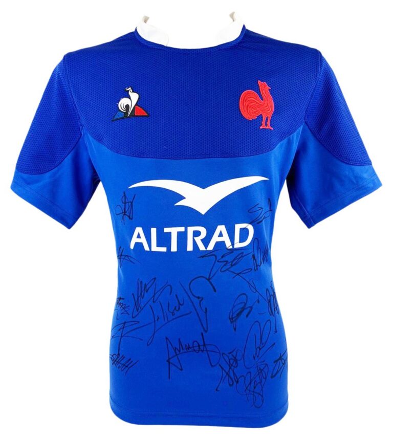 Signed France Rugby Memorabilia, Autographs,Shirts, Balls & Photos