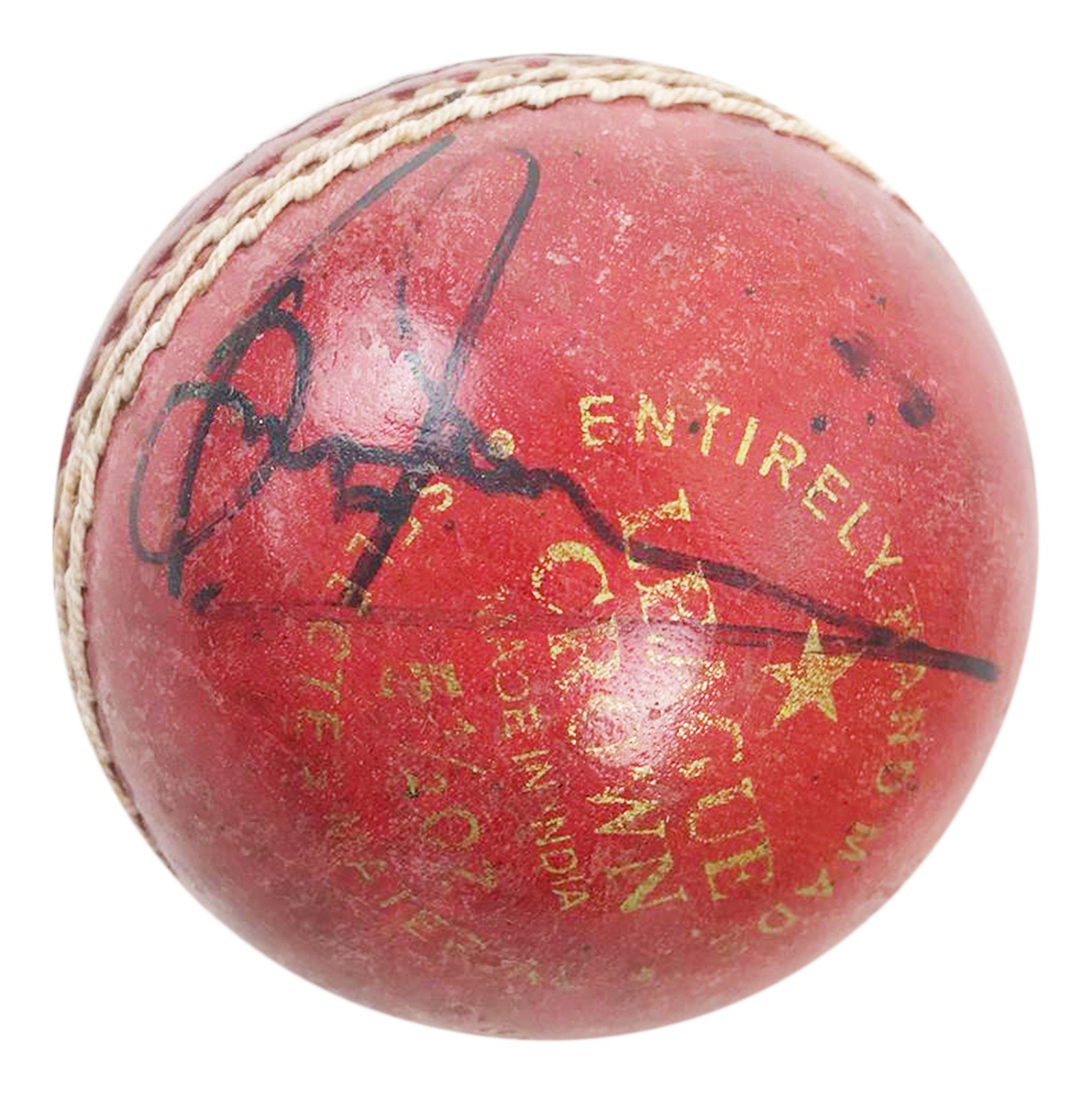 autographed brian lara cricket ball