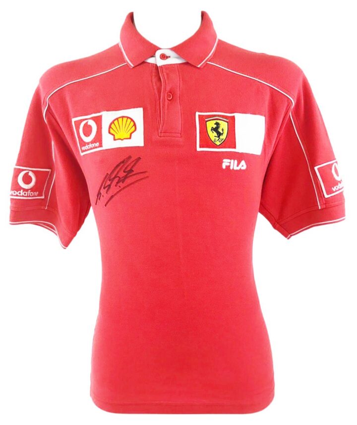 Signed Michael Schumacher Shirt - Ferrari Formula 1 World Champion