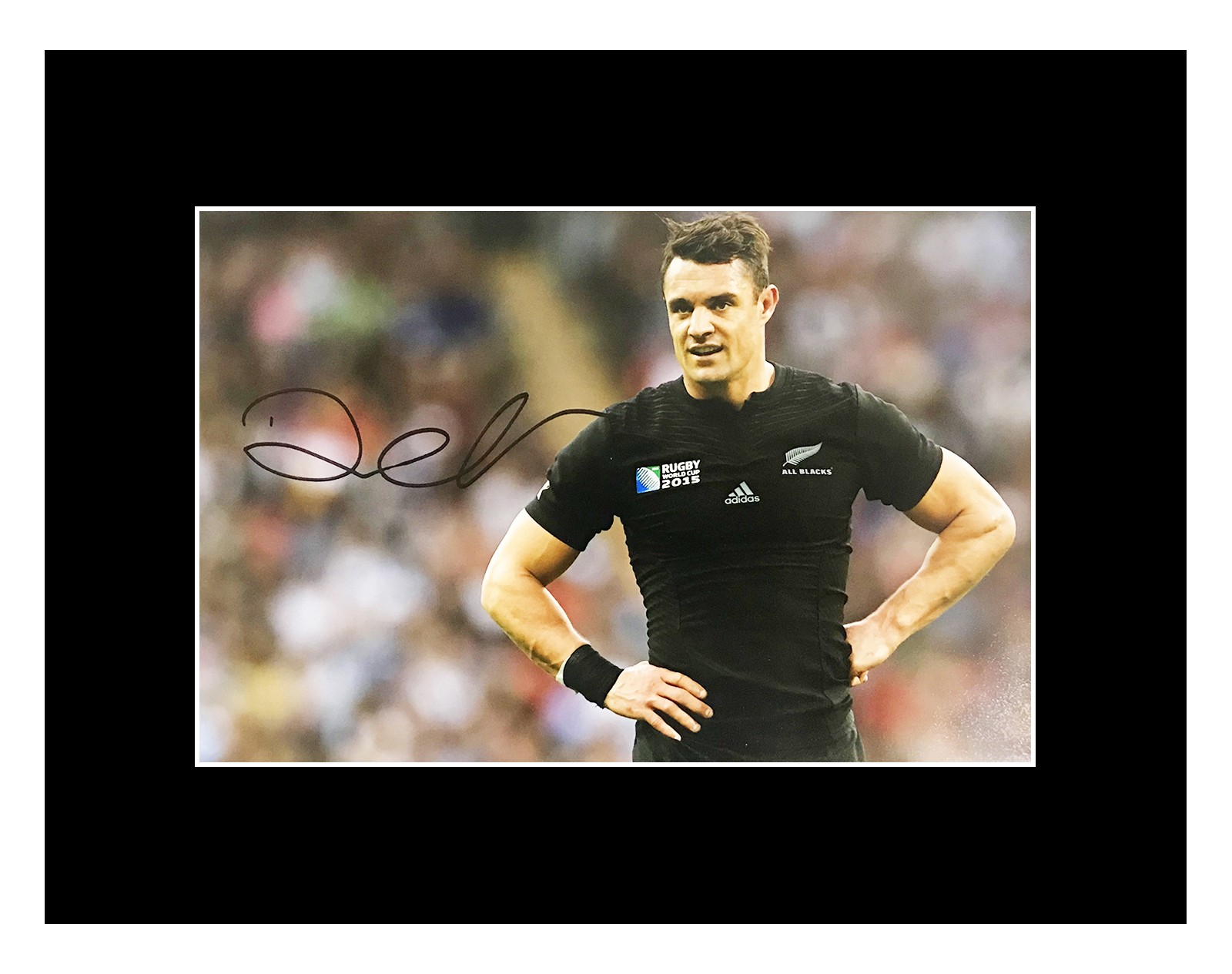 DAN CARTER NEW ZEALAND ALL BLACKS RUGBY SIGNED AUTOGRAPH PHOTO PRINT