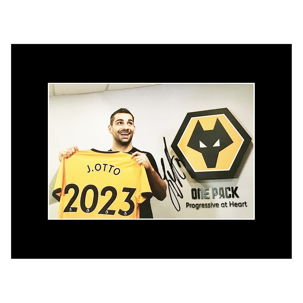 Signed Jonny Otto Photo Display Wolves Fc Autograph Firma Stella