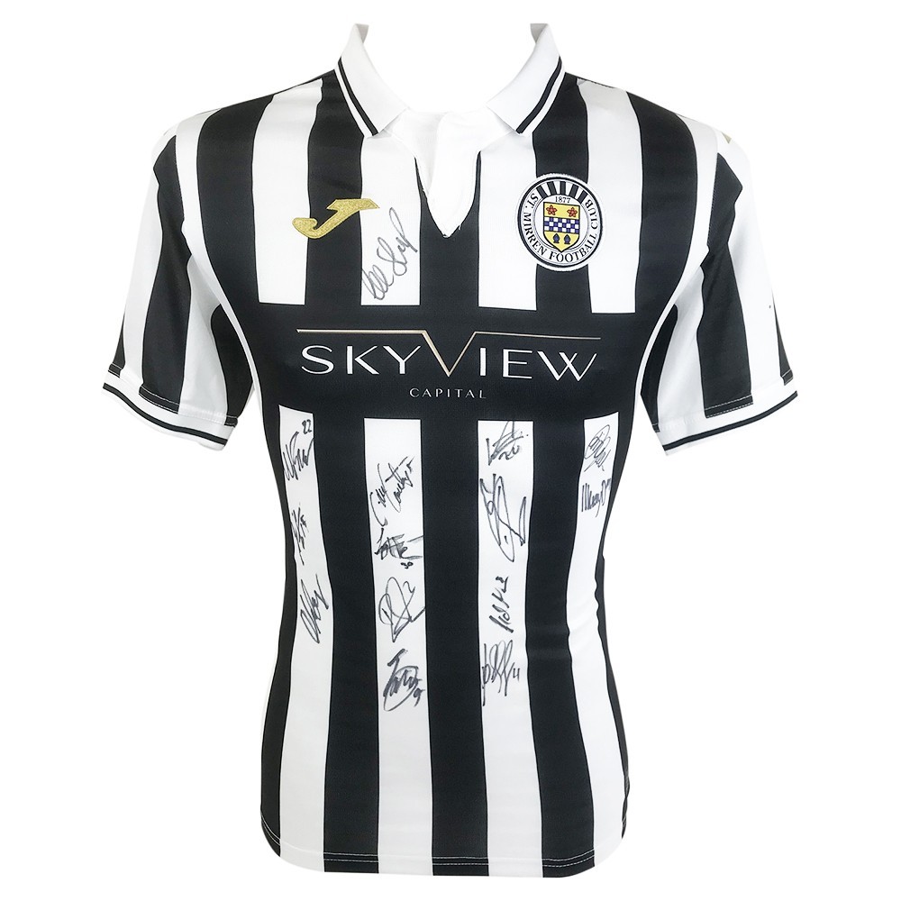 Signed St Mirren Shirt Premiership Home Jersey 2021 Firma Stella