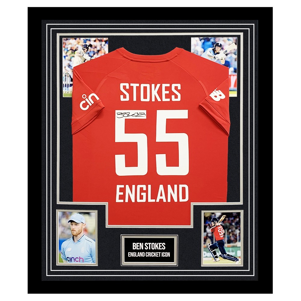 Signed Ben Stokes Shirts Bats Balls Ben Stokes Memorabilia