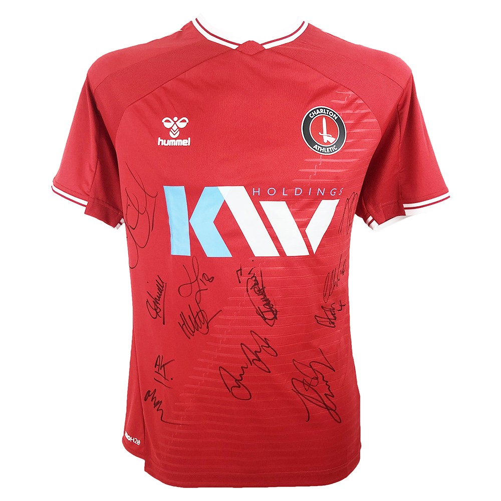 Signed Charlton Athletic Shirt 2021 Squad Jersey