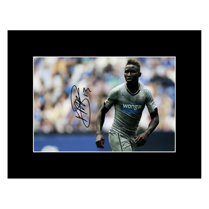Signed Mapou Yanga-Mbiwa Photo Display - Newcastle United Autograph