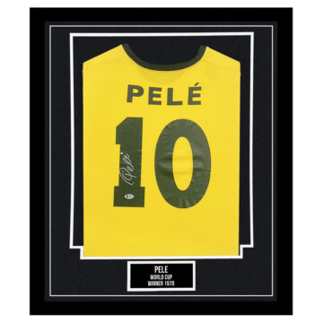 Sold at Auction: Pele, Brazil Soccer Jersey Autographed by Legendary  Footballer, Pele.