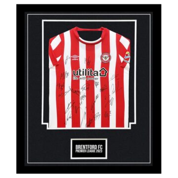 Signed Brentford FC Shirt Framed Premier League Jersey 2023, 44% OFF