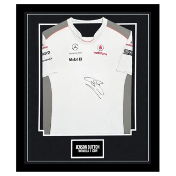 McLaren Mercedes framed and signed Lewis Hamilton Shirt