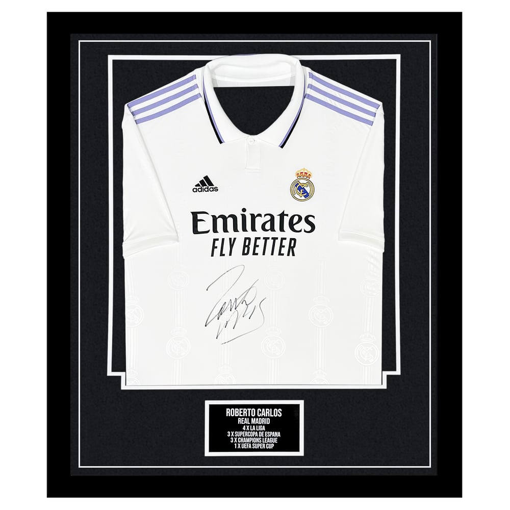 Cristiano Ronaldo Signed Framed White Adidas Real Madrid Soccer Jersey –  Super Sports Center