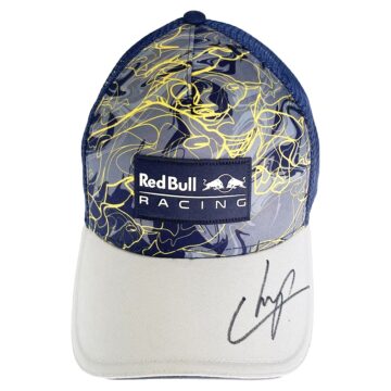 Signed Max Verstappen Cap Framed Red Bull Display - Formula 1