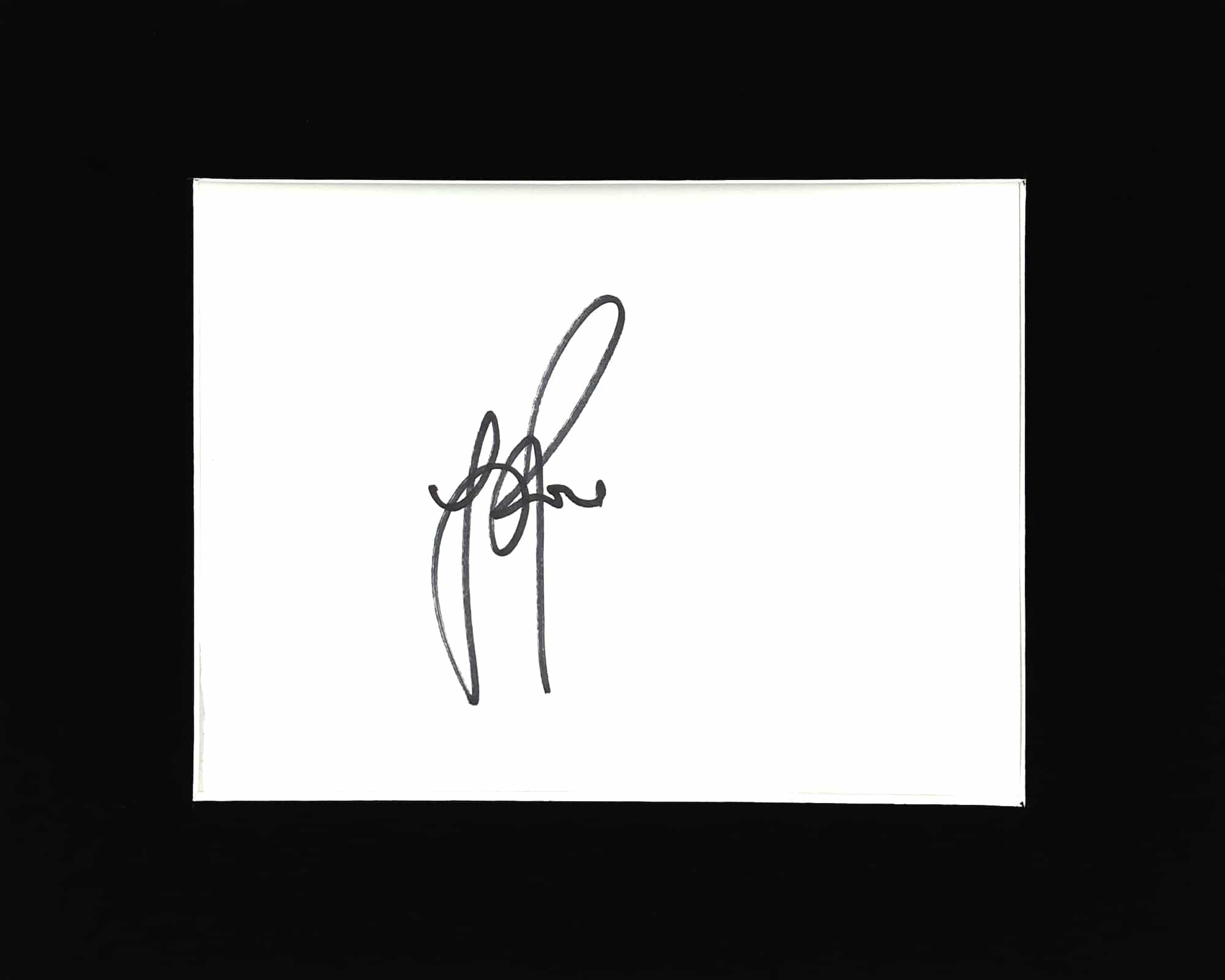 Signed Justin Rose Card Display - 10x8 Golf Icon Autograph