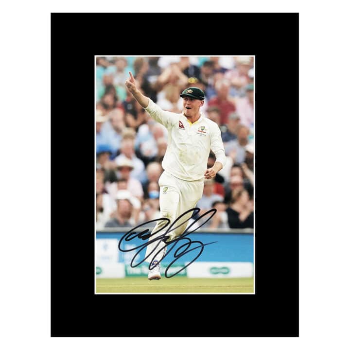 Signed Marnus Labuschagne Photo Display 16x12 - Australia Cricket Icon