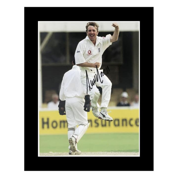 Signed Phil Tufnell Photo Display 12x10 - England Cricket Icon