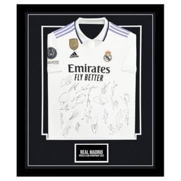Signed Real Madrid Framed Shirt - World Club Champions 2022