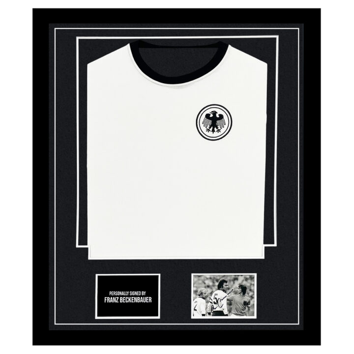 Franz Beckenbauer Signed Framed Display Shirt - Germany Icon Autograph
