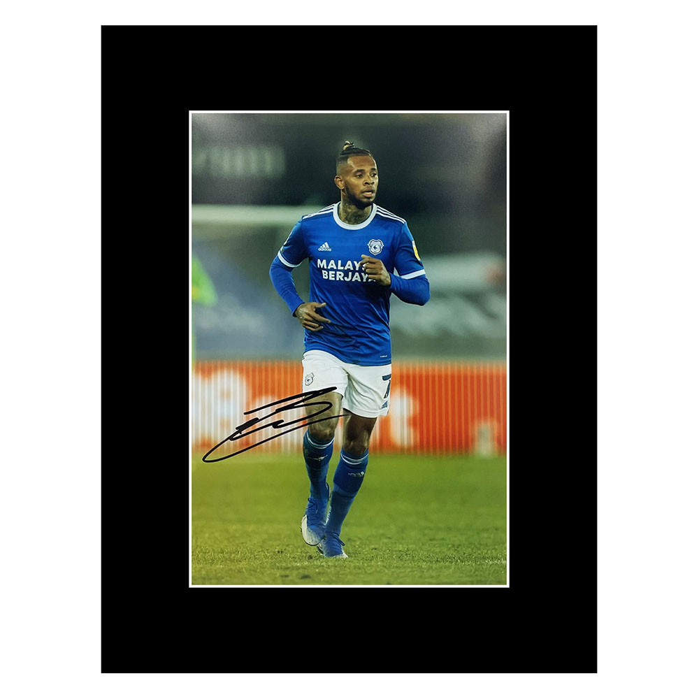 Signed Leandro Bacuna Photo Display 16x12 - Cardiff City Icon +COA