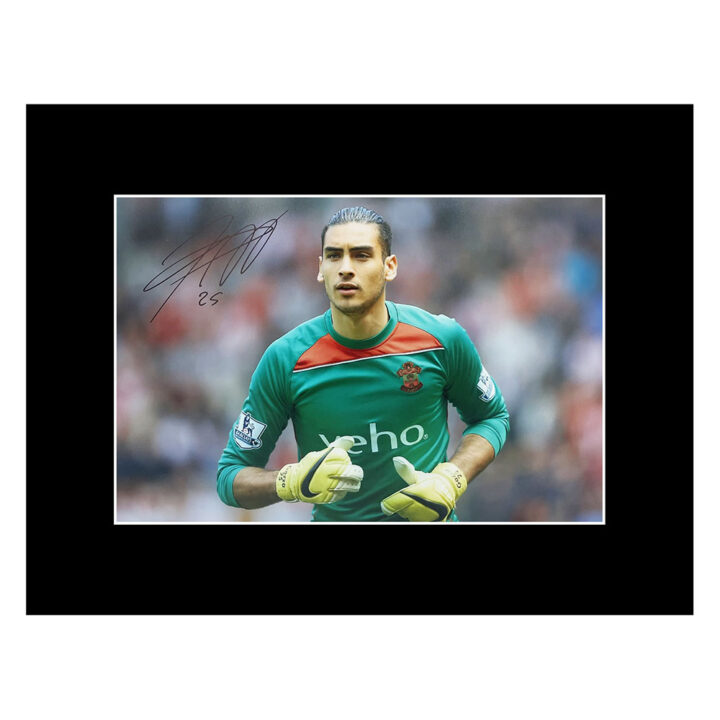 Signed Paulo Gazzaniga Photo Display 16x12 - Southampton Icon