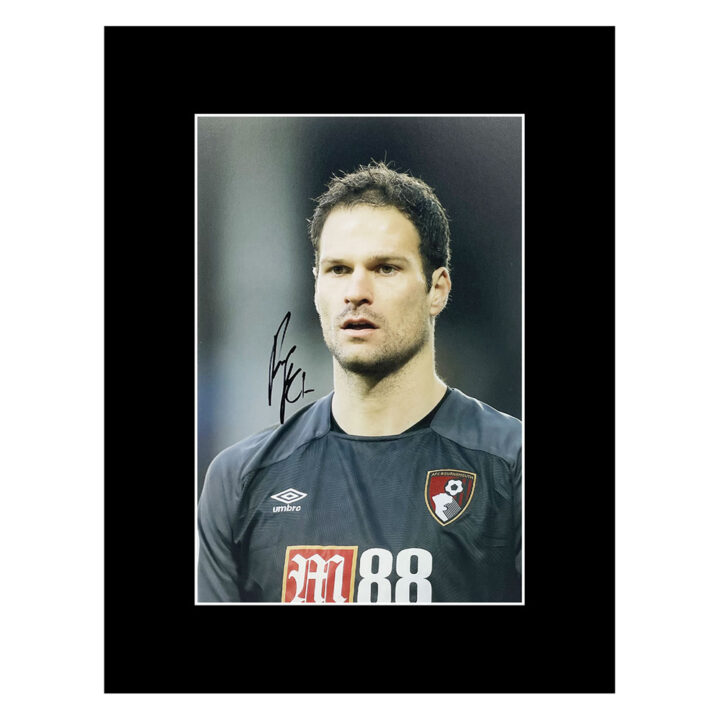 Signed Asmir Begovic Photo Display 16x12 - AFC Bournemouth Icon