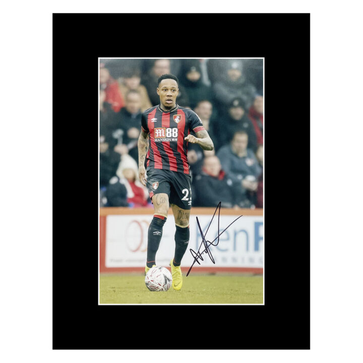 Signed Nathaniel Clyne Photo Display 16x12 - AFC Bournemouth Icon Autograph