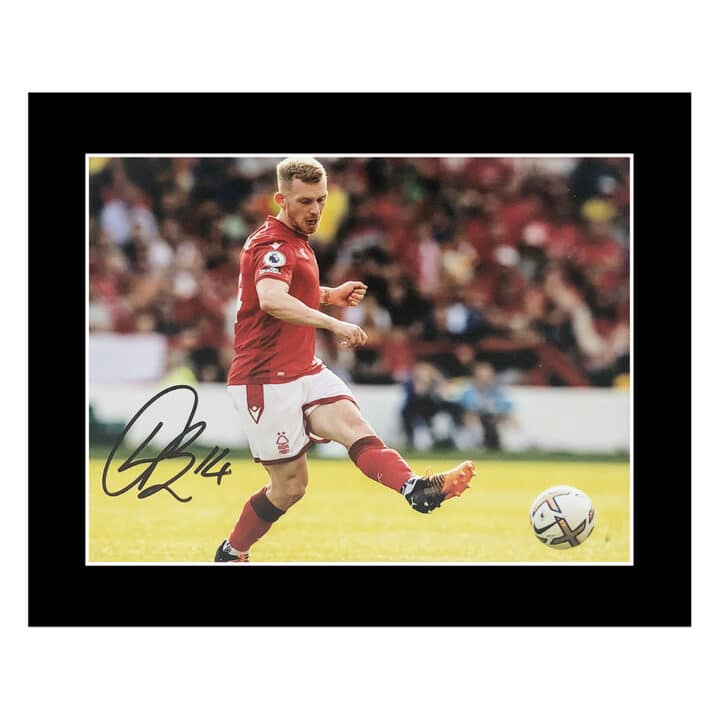 Signed Lewis O’Brien Photo Display 12×10 – Nottingham Forest Icon