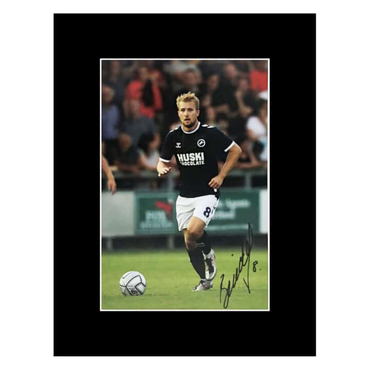 Signed Billy Mitchell Photo Display 16×12 – Millwall Icon