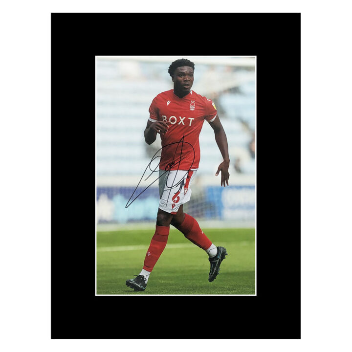 Signed Loic Mbe Soh Photo Display - 16x12 Nottingham Forest Icon