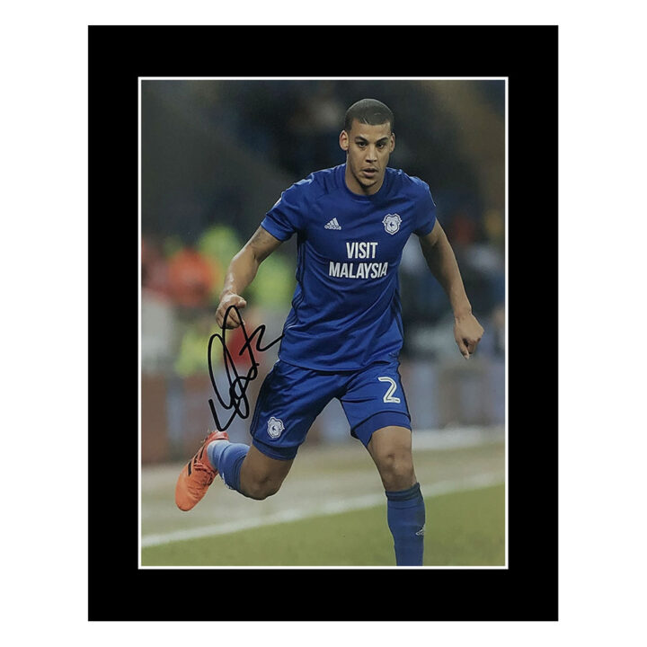 Signed Lee Peltier Photo Display 12x10 - Cardiff City Icon