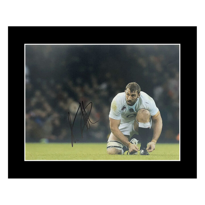 Signed Chris Robshaw Photo Display 12x10 - England Rugby Icon