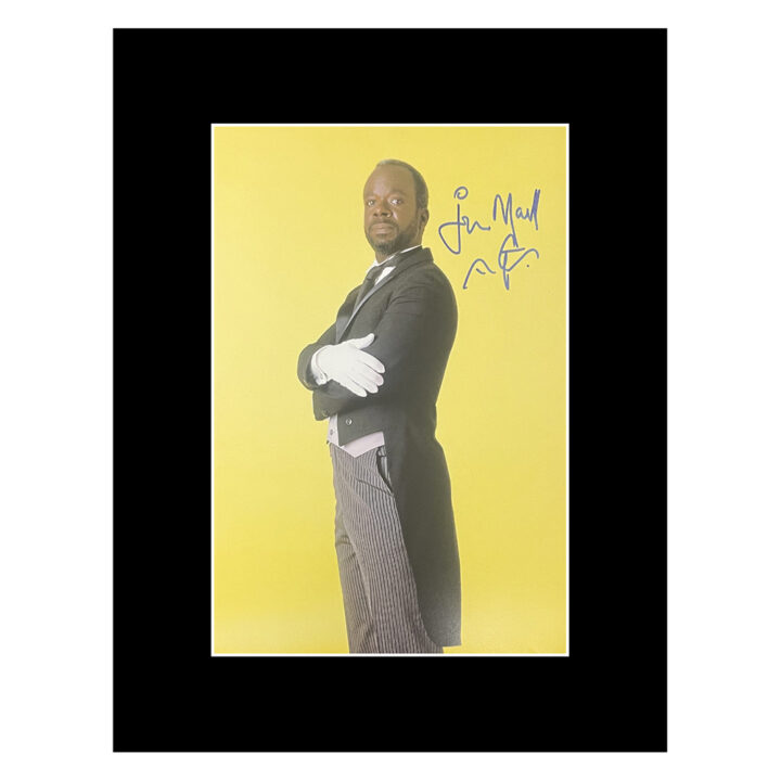 Joseph Marcell Signed Photo Display - 16x12 TV Icon