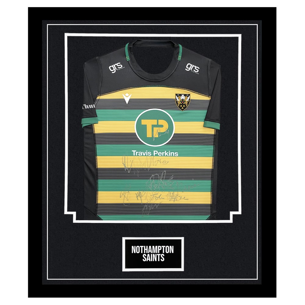 Signed Northampton Shirts, Rugby Balls: Signed Northampton Memorabilia