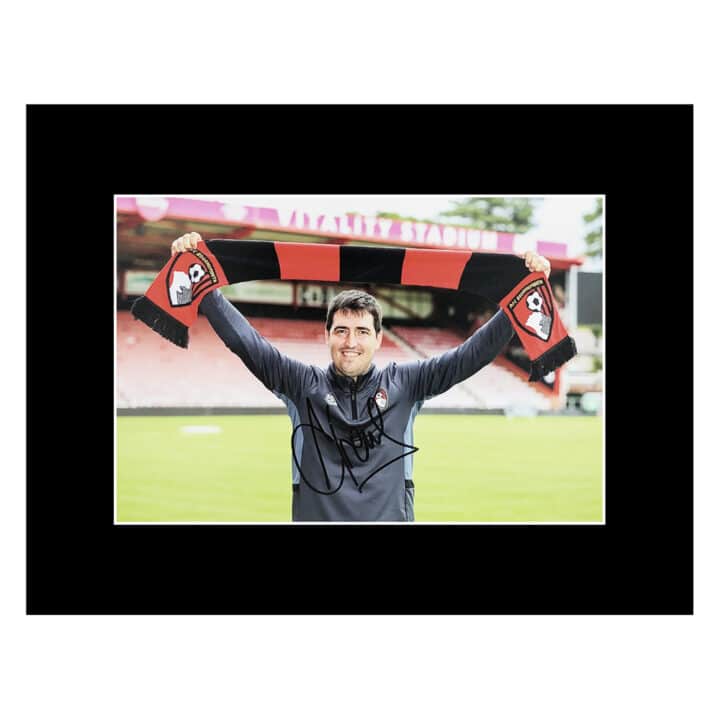 Signed Andoni Iraola Photo Display 16x12 - AFC Bournemouth Icon