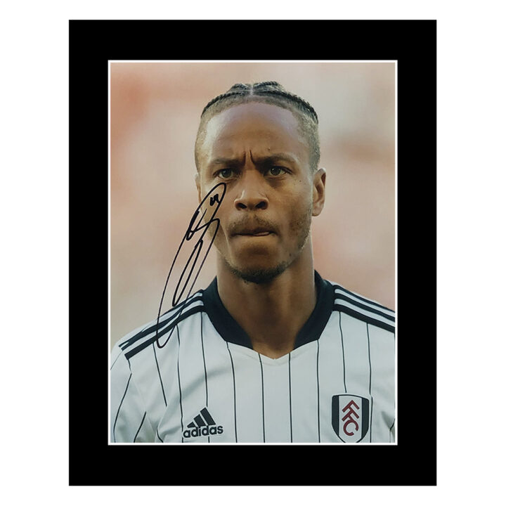 Signed Bobby Decordova-Reid Photo Display 12x10 - Fulham Icon Autograph