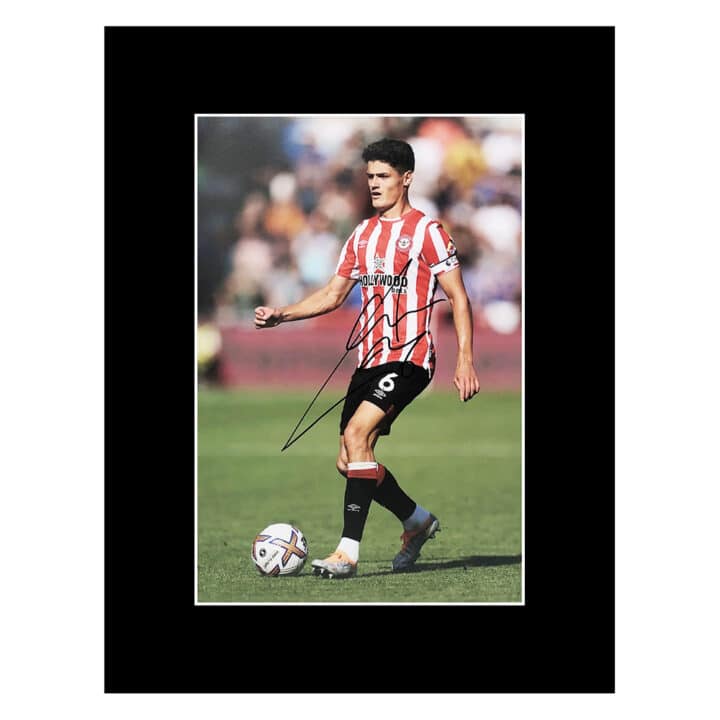 Signed Christian Norgaard Photo Display 16x12 - Brentford FC Capatain
