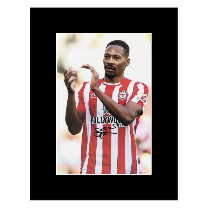 Signed Ethan Pinnock Photo Display 16x12 - Brentford Icon Autograph