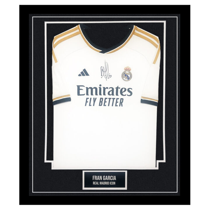 Signed Fran Garcia Framed Shirt - Real Madrid Icon Autograph