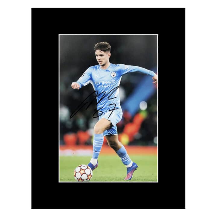 Signed James McAtee Photo Display 16x12 - Manchester City Icon