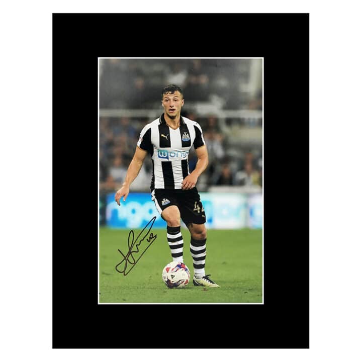 Signed Jamie Sterry Photo Display 16x12 - Newcastle United Icon Autograph