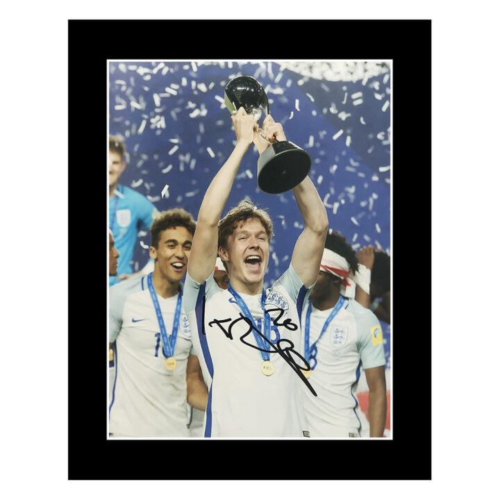 Signed Kieran Dowell Photo Display 12x10 - England Icon