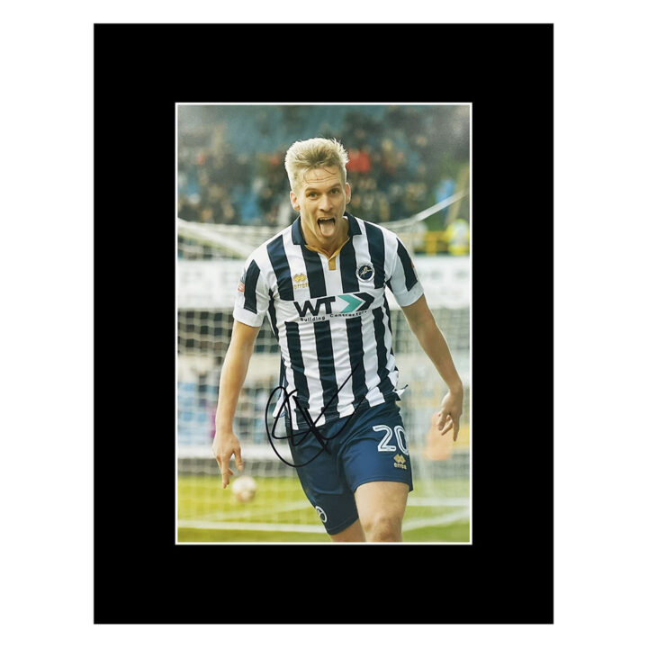 Signed Steve Morrison Photo Display 16x12 - Millwall Icon Autograph