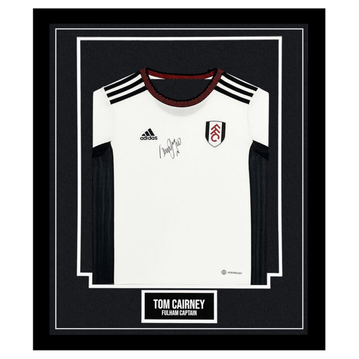 Signed Tom Cairney Framed Shirt - Fulham Captain Autograph
