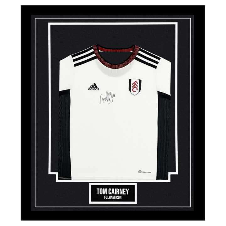Signed Tom Cairney Framed Shirt - Fulham Icon Autograph