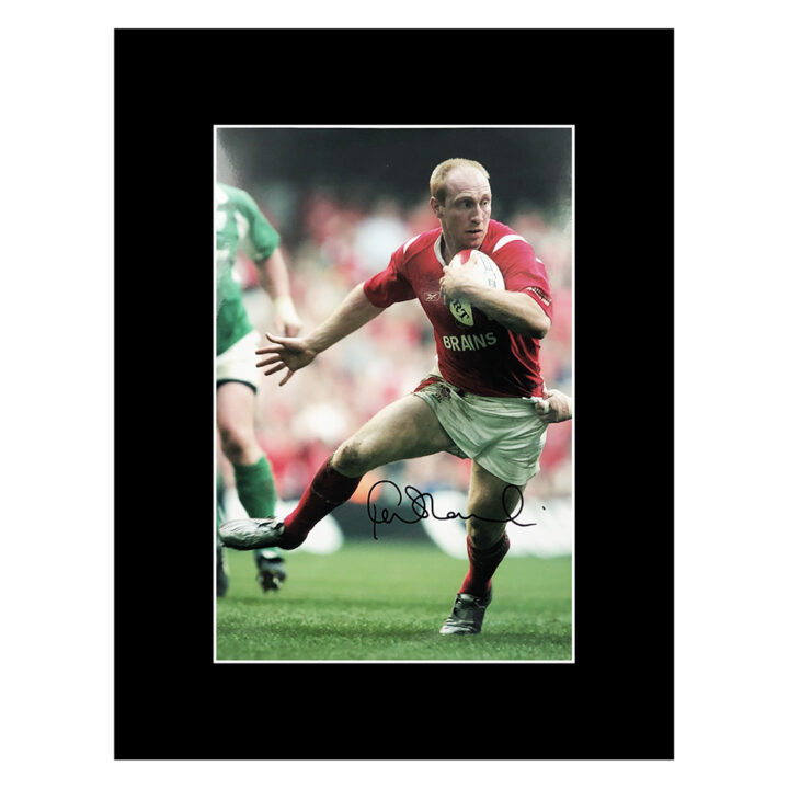 Signed Tom Shanklin Photo Display 16x12 - Wales Rugby Icon