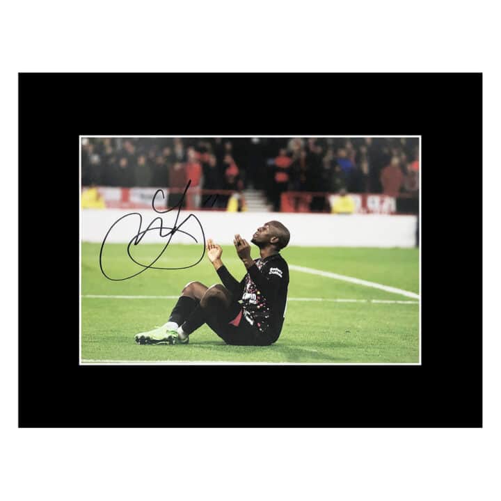 Signed Yoane Wissa Photo Display 16x12 - Brentford Icon Autograph