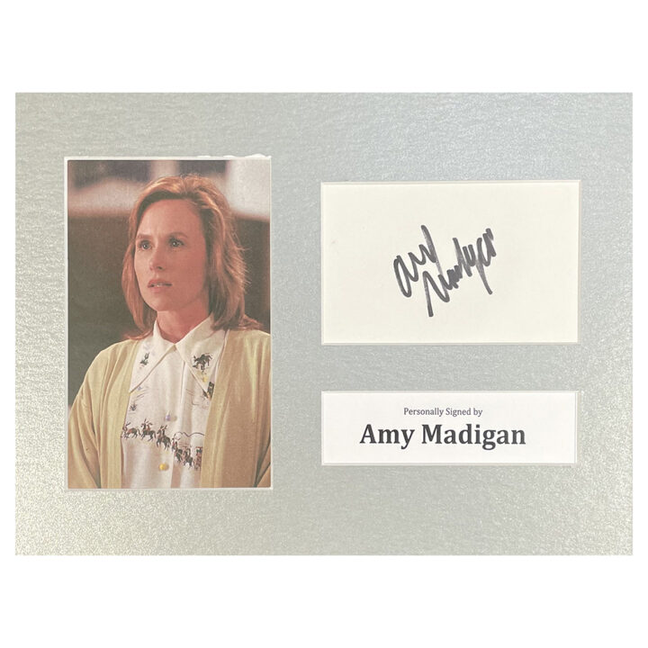 Signed Amy Madigan Photo Display - 12x8 Film Icon