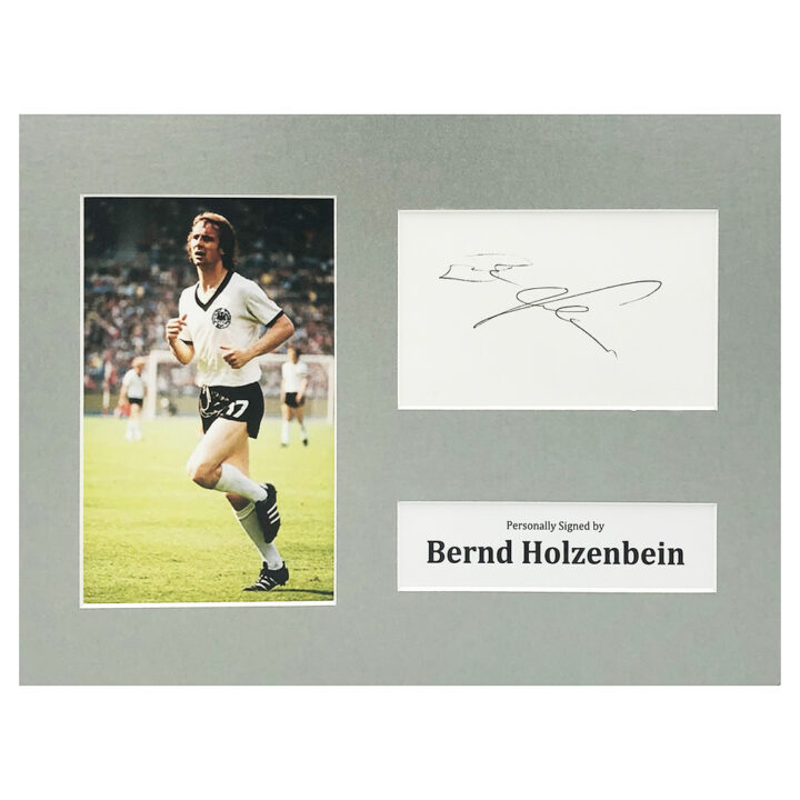 Signed Bernd Holzenbein Photo Display - 12x8 Germany Icon