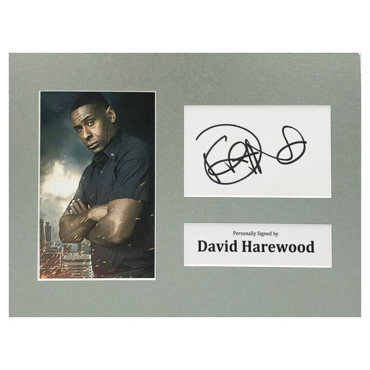 Signed David Harewood Photo Display - 12x8 Film Icon