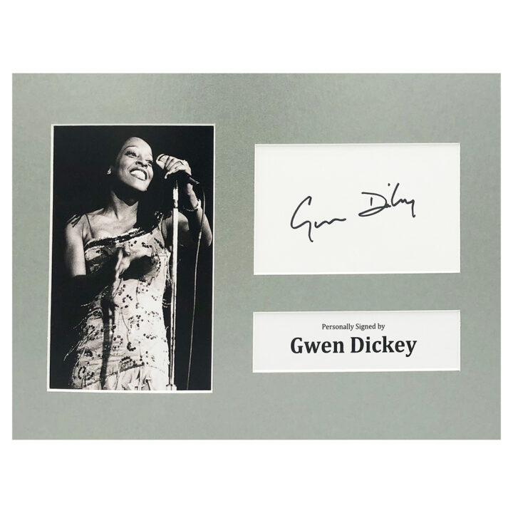 Signed Gwen Dickey Photo Display - 12x8 Music Icon