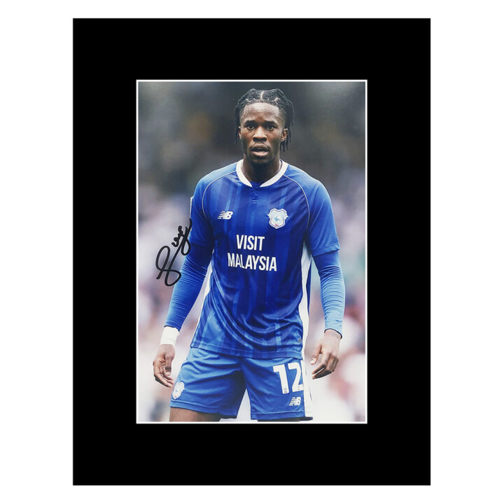 Signed Ike Ugbo Photo Display - 16x12 Cardiff City Icon