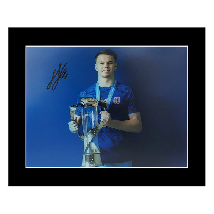 Signed Josh Griffiths Photo Display - 12x10 Euro 2023 U21 Winner